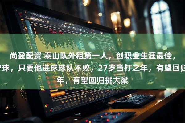 尚盈配资 泰山队外租第一人，创职业生涯最佳，赛季造7球，只要他进球球队不败，27岁当打之年，有望回归挑大梁
