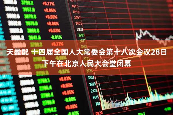 天盈配 十四届全国人大常委会第十八次会议28日下午在北京人民大会堂闭幕