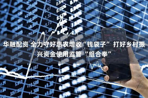华融配资 全力守好惠农增收“钱袋子” 打好乡村振兴资金使用监管 “组合拳”
