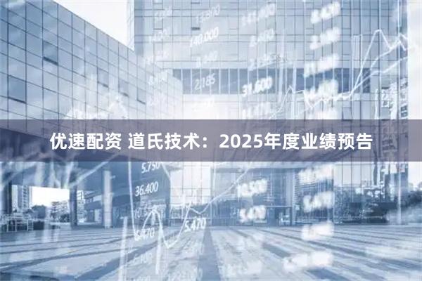 优速配资 道氏技术：2025年度业绩预告